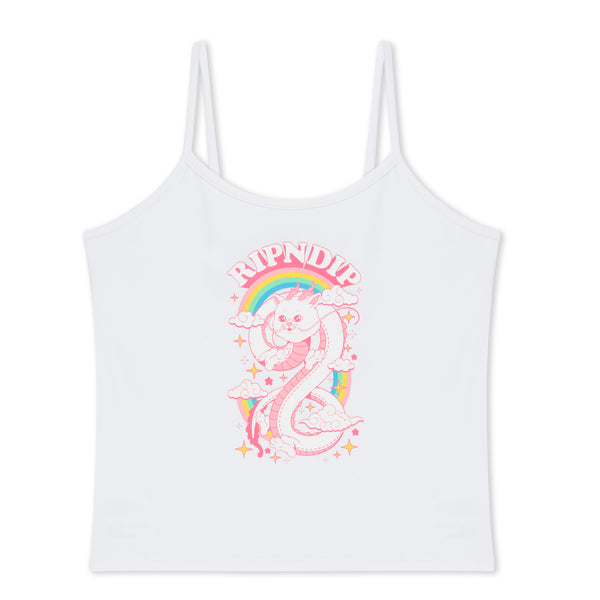 ripndip Fantasy Nerm Cropped Cami Tank Top (White)