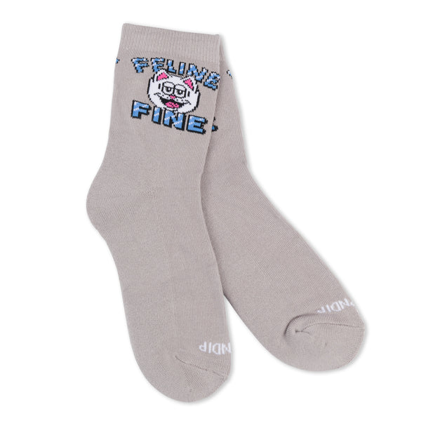 Ripndip Feline Fine Mid Socks (Charcoal)