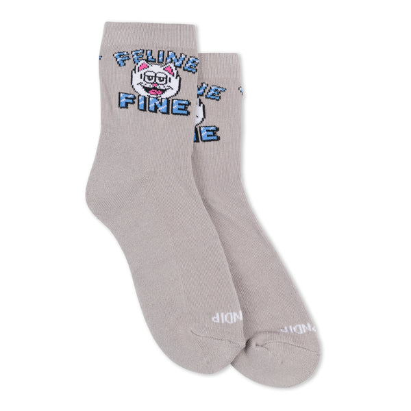 ripndip Feline Fine Mid Socks (Charcoal)