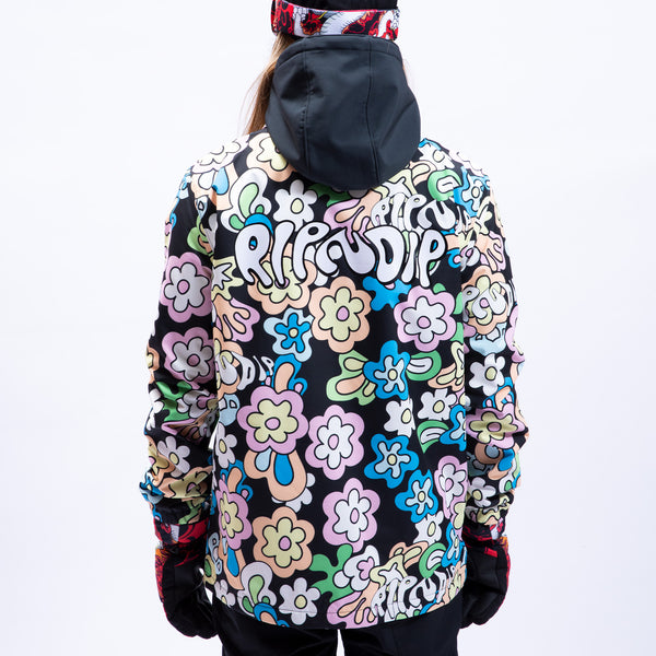 Ripndip Flower Child Snowboard Jacket (Multi)