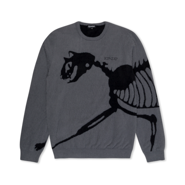 ripndip Fossil Mohair Knit Sweater (Charcoal)