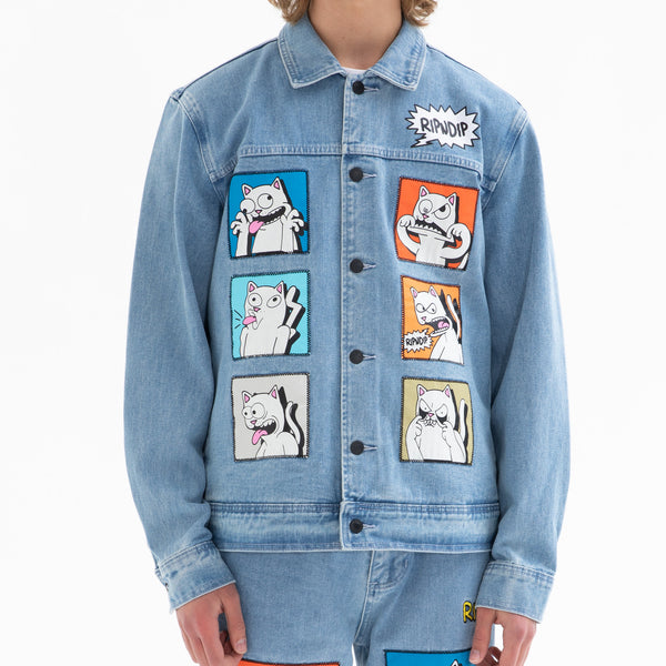 Ripndip Frustration Denim Jacket (Medium Wash)