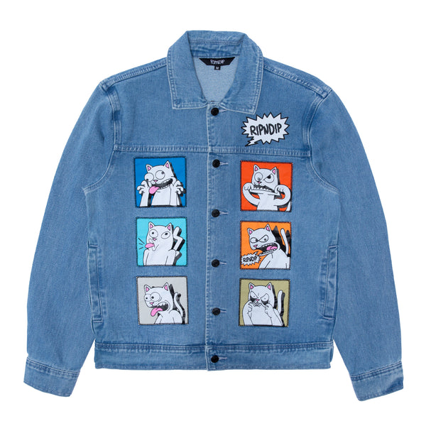 ripndip Frustration Denim Jacket (Medium Wash)