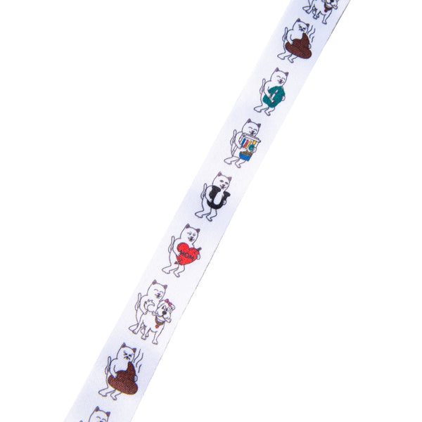 Ripndip Fuck Everything Lanyard (White)