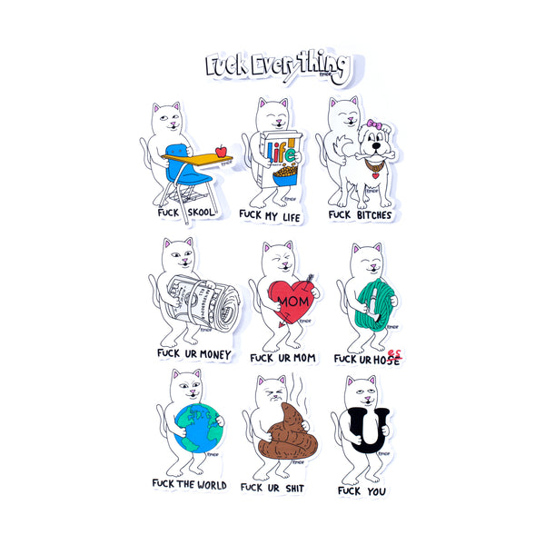 Ripndip Fuck Everything Sticker Pack (Multi)