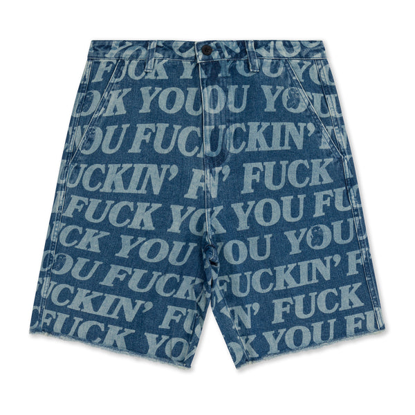 Ripndip Fuckin Fuck Denim Shorts (Medium Wash)