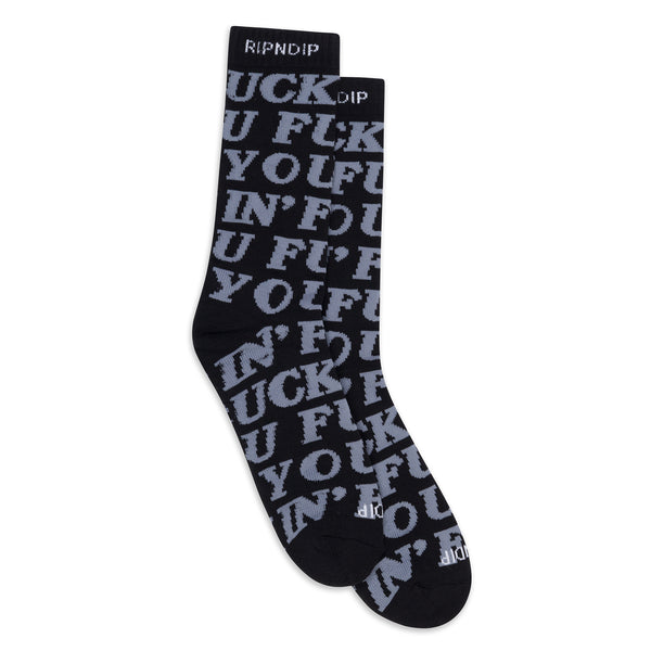 ripndip Fuckin Fuck Socks (Black)