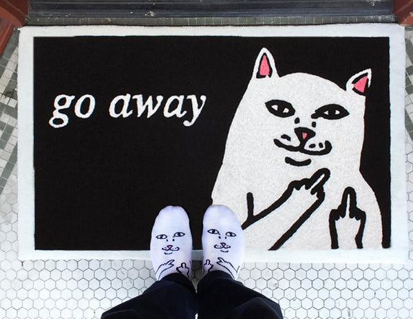 Ripndip Go Away Rug (Black)