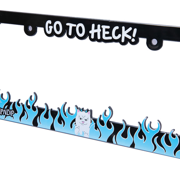 Ripndip Go To Heck License Plate Frame (Blue)