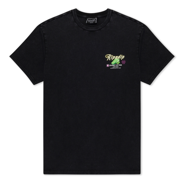 Ripndip Gourmet Cat Food Tee (Black Vintage Wash)