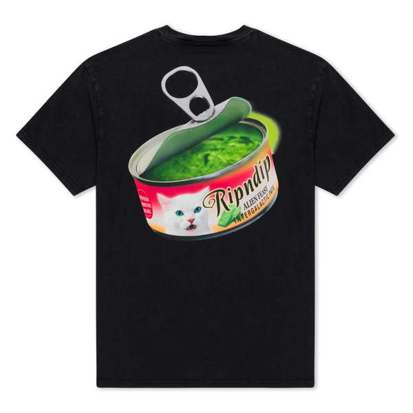 Ripndip Gourmet Cat Food Tee (Black Vintage Wash)