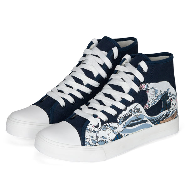 Ripndip Great Wave High-Top Shoes (Blue)