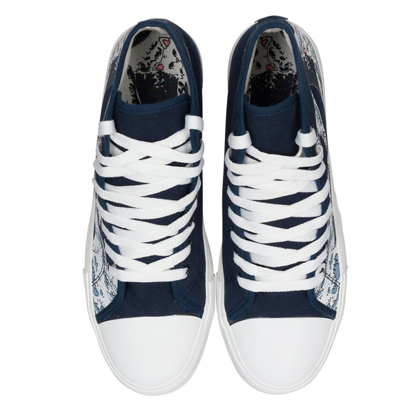 Ripndip Great Wave High-Top Shoes (Blue)