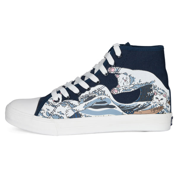 ripndip Great Wave High-Top Shoes (Blue)
