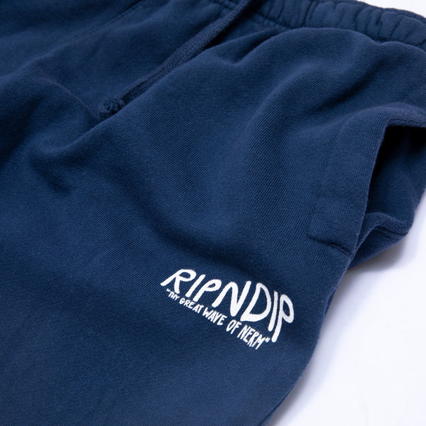 Ripndip Great Wave Sweatpants (Blue Dye)