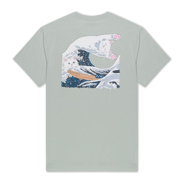 ripndip Great Wave Tee (Sage Grey)