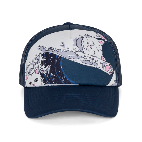 Ripndip Great Wave Trucker Hat (Slate)