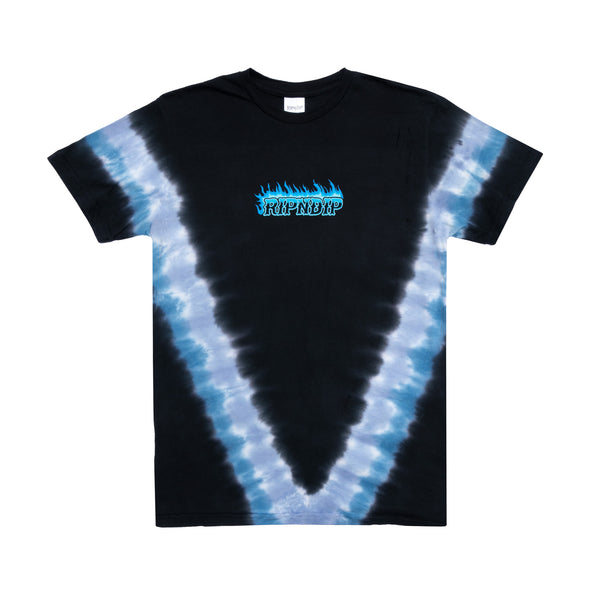 Ripndip Hades Tee (Blue/Black V Dye)