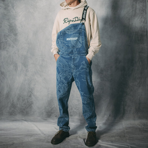 Ripndip Haku Denim Overalls (Dark Wash)