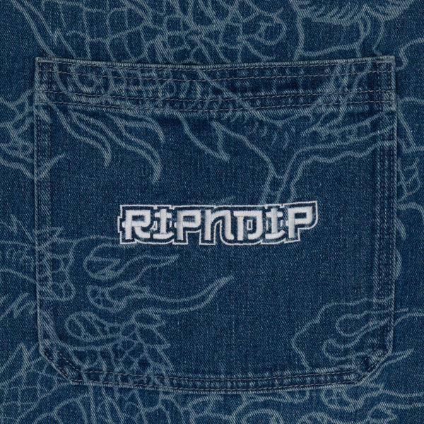 Ripndip Haku Denim Overalls (Dark Wash)