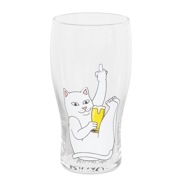Ripndip Half Full Beer Glass (Clear)