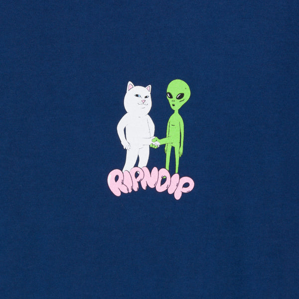 Ripndip Handshake Tee (Navy)
