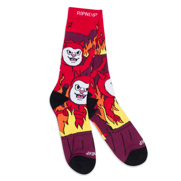 Ripndip Heaven On Earth Socks (Red)