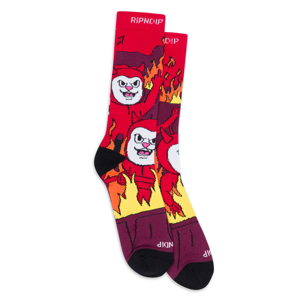 Ripndip Heaven On Earth Socks (Red)