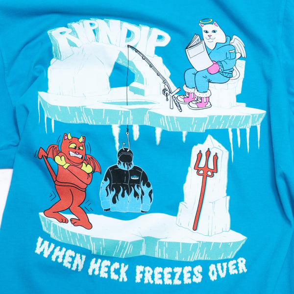 Ripndip Heck Freezes Over Tee (Azure Blue)