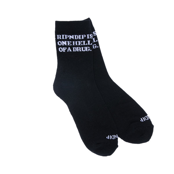 Ripndip Hell Of A Drug Mid Socks (Black)