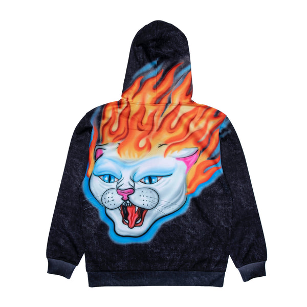 Ripndip Hell Ride Hoodie (Black Mineral Wash)