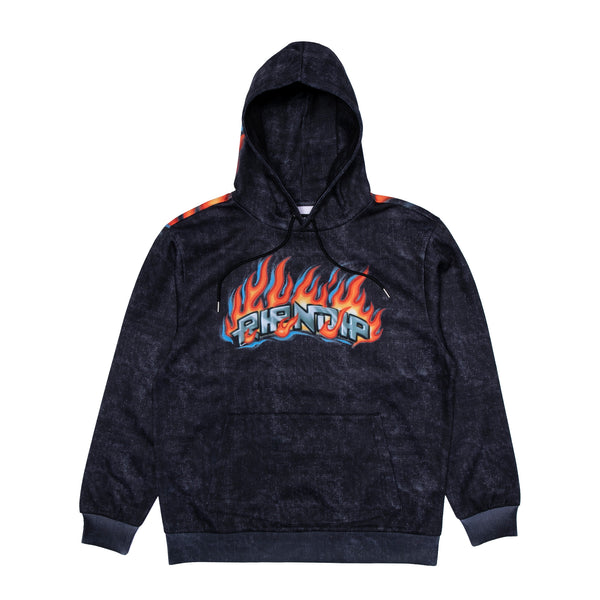 ripndip Hell Ride Hoodie (Black Mineral Wash)