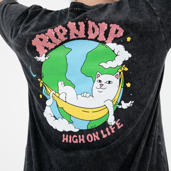 Ripndip High On Life Tee (Black Mineral Wash)