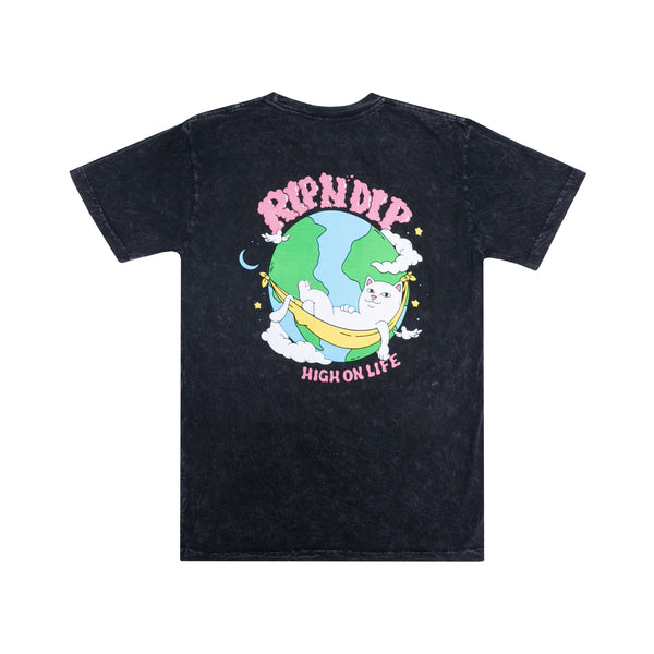 ripndip High On Life Tee (Black Mineral Wash)