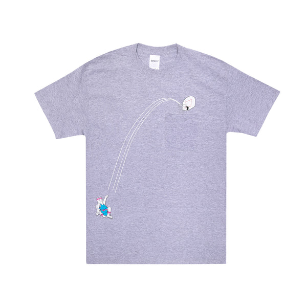 ripndip Hoops Pocket Tee (Heather Grey )