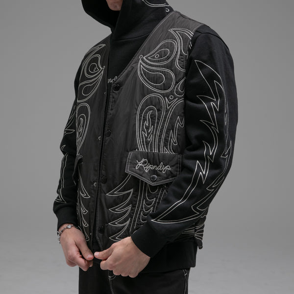 Ripndip Howdy Quilted Vest (Black)
