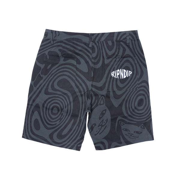 Ripndip Hypnotic Cotton Twill Shorts (Black)
