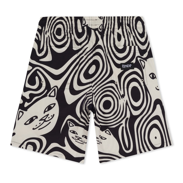 Ripndip Hypnotic Swim Shorts (Black/Cream)