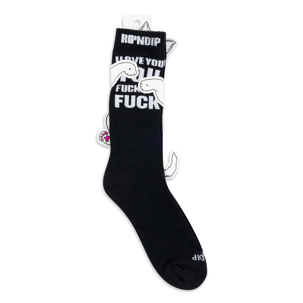Ripndip ILY Fuckin Fuck Socks (Black)