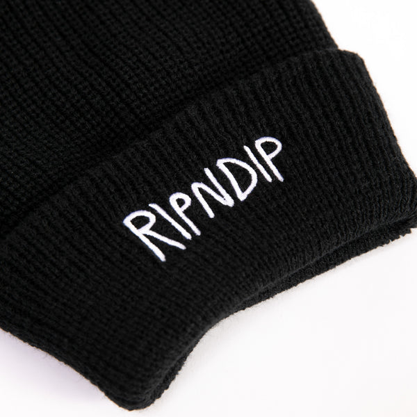 Ripndip Jermal Ears Ribbed Balaclava (Black)