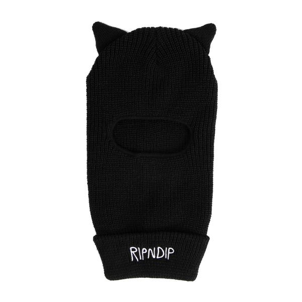 ripndip Jermal Ears Ribbed Balaclava (Black)