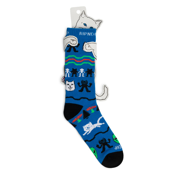 Ripndip Jolly Holiday Socks (Navy)