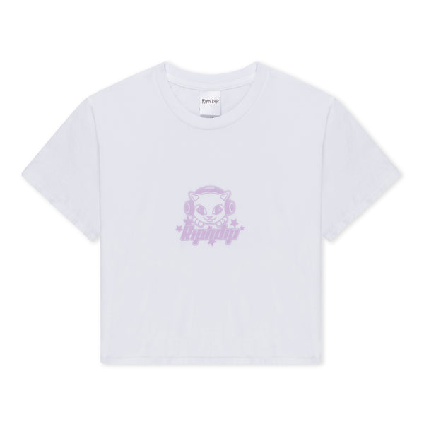 Ripndip Kawaii Nerm Cropped Baby Tee (White)