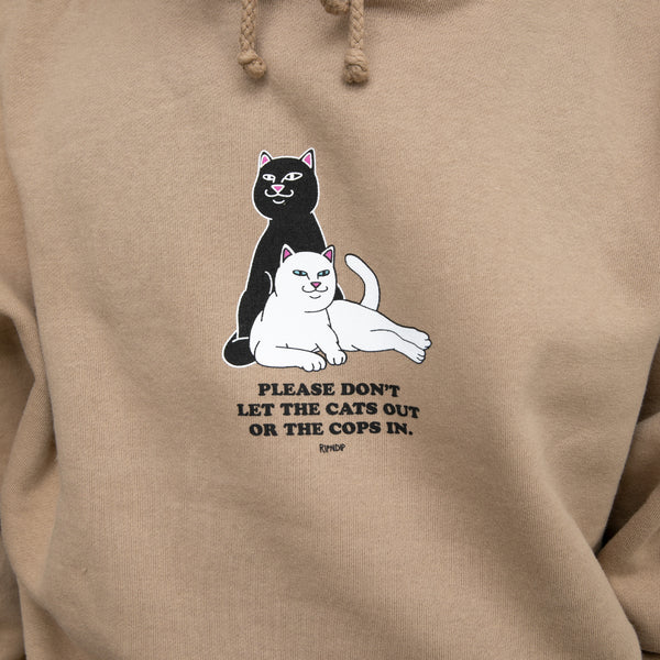 Ripndip Keep The Cats In Hoodie (Sandstone)