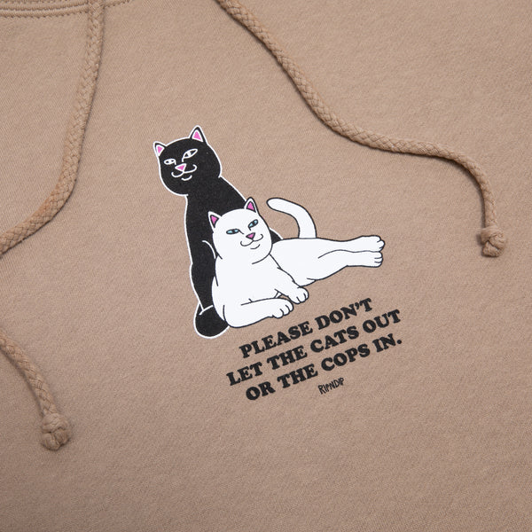 Ripndip Keep The Cats In Hoodie (Sandstone)