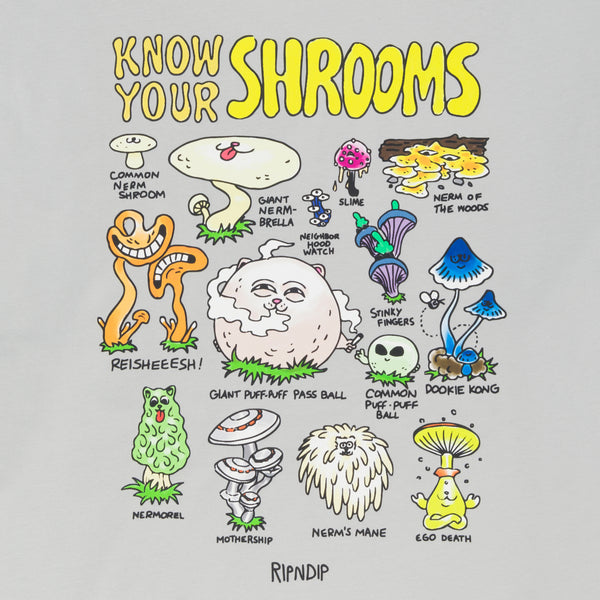 Ripndip Know Ur Shrooms Tee (Grey)