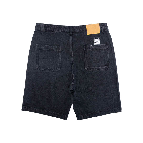 Ripndip La Brea Denim Shorts (Black Medium Wash)
