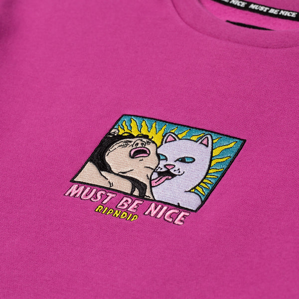 Ripndip Lady Friend Crewneck (Fuchsia)