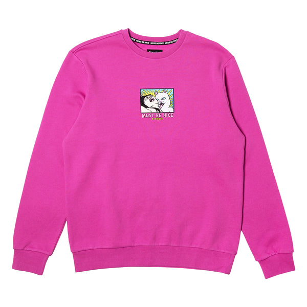 ripndip Lady Friend Crewneck (Fuchsia)