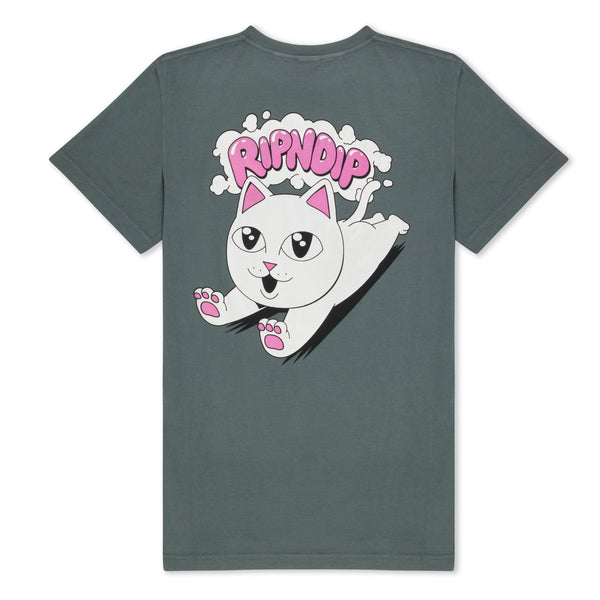 Ripndip Leaping Kitty Tee (Charcoal)